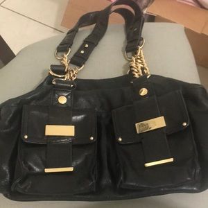 💯 finest leather NWOT shoulder handbag by Badgley Mischka